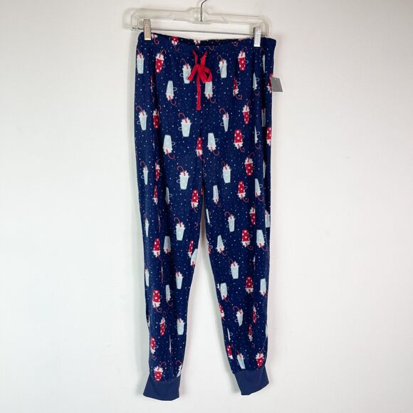 Pj Couture Other - PJ Couture NWT Women's Navy Christmas Hot Coco Drink Pajamas Pant Size L
